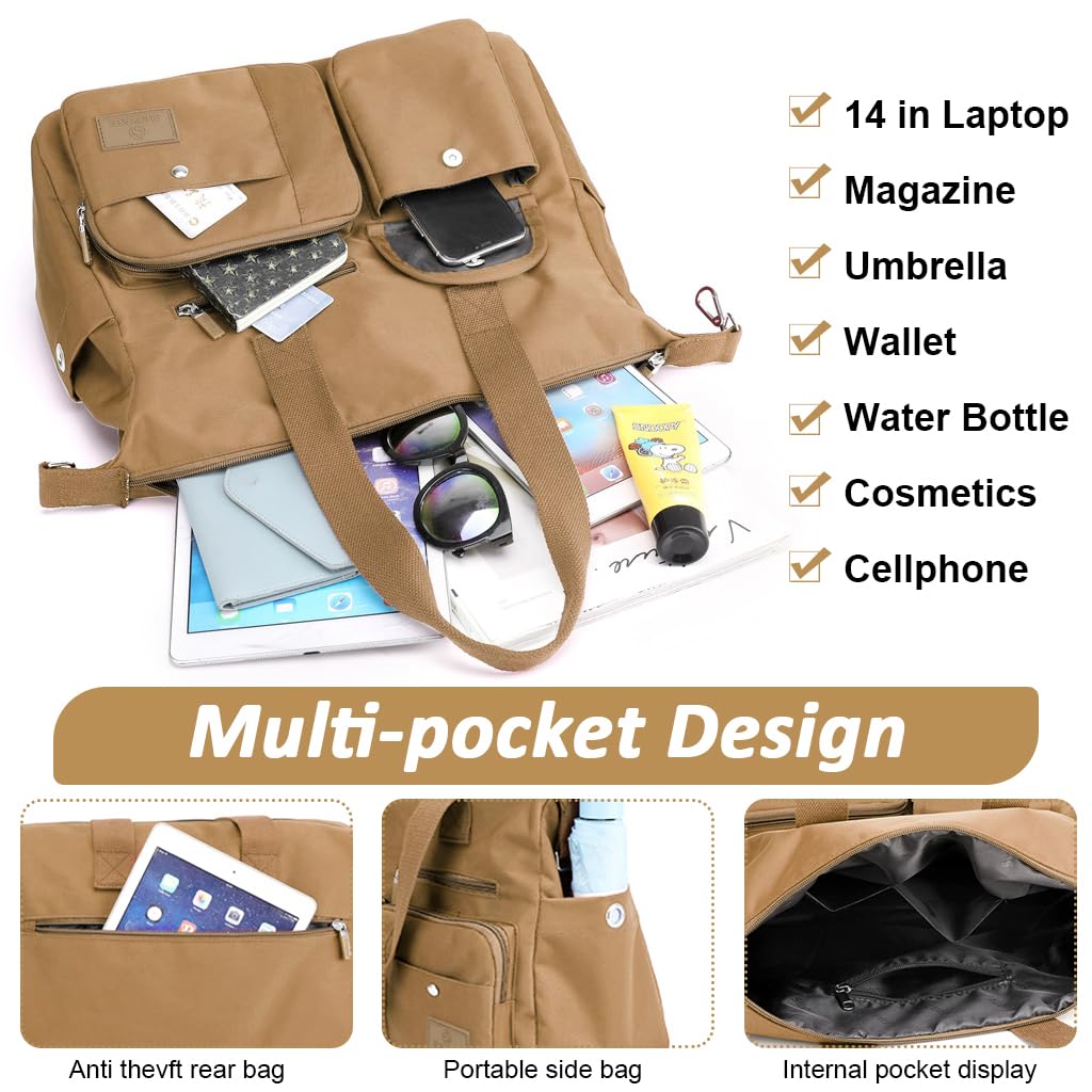 PALAY® Travel Handbags for Women, Casual Shoulder Bag Women Hand Bag Fashion Nylon Hand Bag with Removable Shoulder Strap Women Tote Bag Crossbody Bag Lightweight Tote Bag for Travel, 38x20x31cm PALAY® Travel Handbags for Women, Casual Shoulder Bag Women Hand Bag Fashion Nylon Hand Bag with Removable Shoulder Strap Women Tote Bag Crossbody Bag Lightweight Tote Bag for Travel, 38x20x31cm